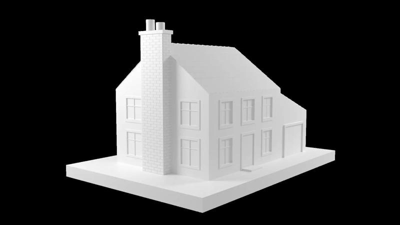 Villa House 2 Floors for 3DPrint