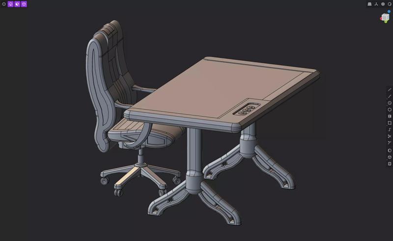 Office Supplies Series - Office Chair and Desk Set