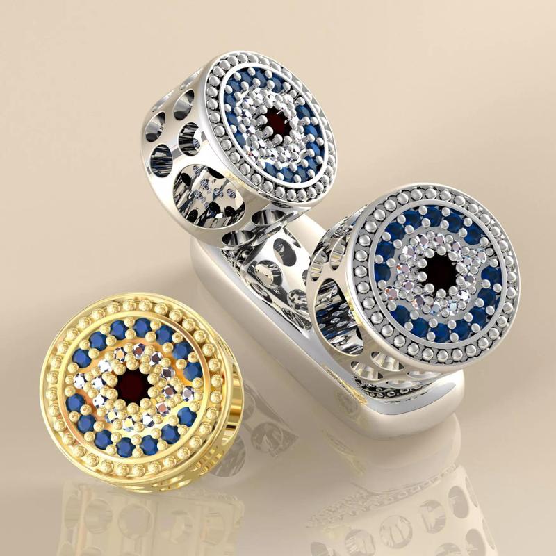 Berloque Olho Grego 1 Bolinhas Martell 20039