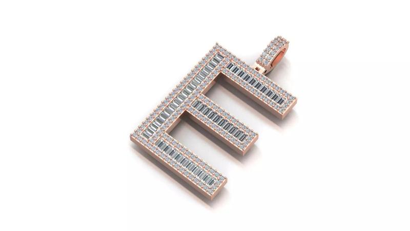 alphabets pendent initial pendent