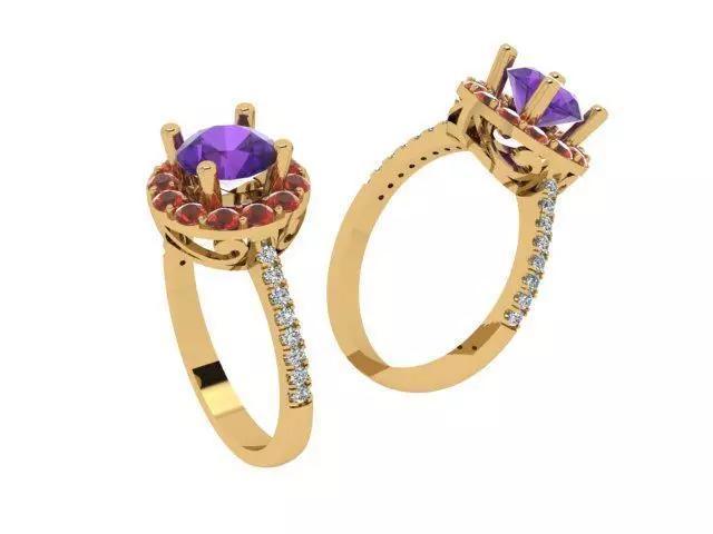 A Collection of Simple Stone Studded Women Rings