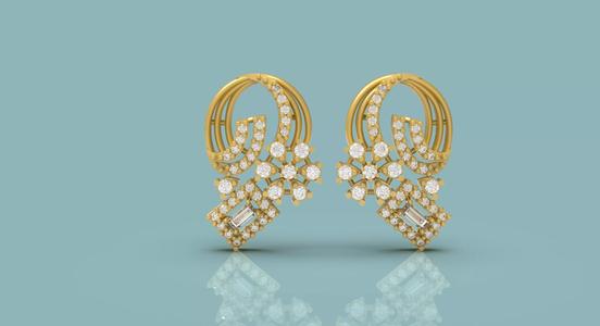Diamond Tops Earring - 0018