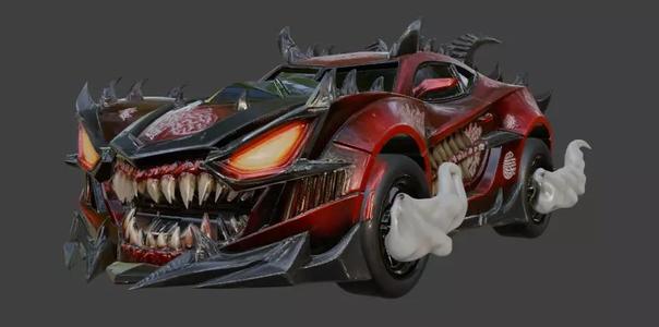 Halloween Demon Beast Car
