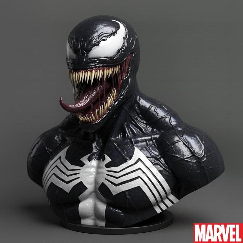 Venom Bust - Symbiote with Extreme Tongue