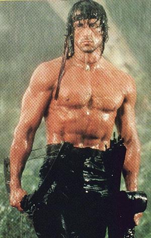 Giant action Figure Rambo at 1/4th scale