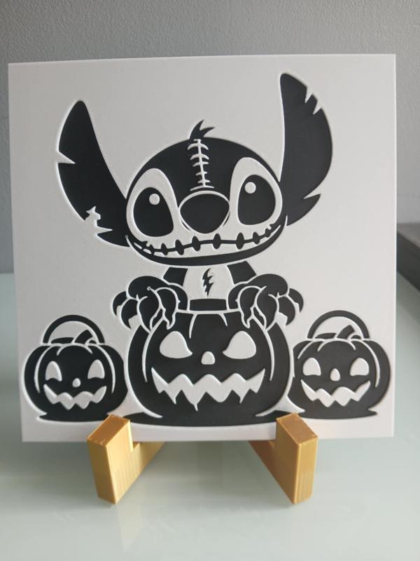 Hueforge Stitch Halloween pumpkins without AMS