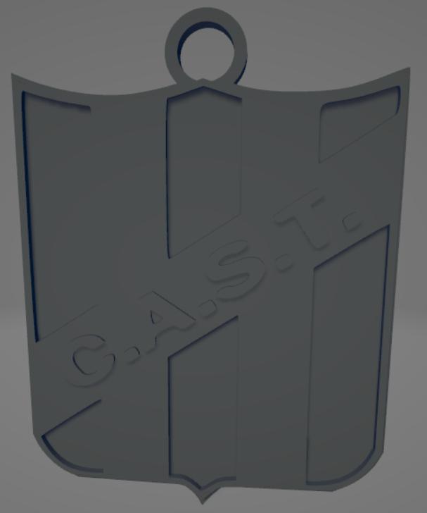 Llavero bicolor del Club Atlético San Telmo