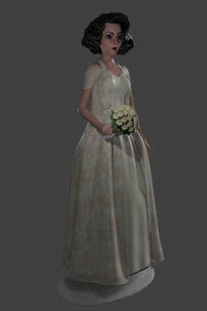 Anime bride to accompany wedding cake