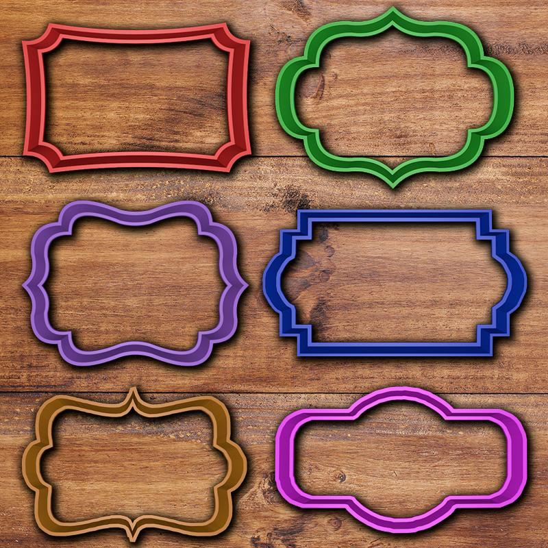 Vintage Frame cookie cutter set