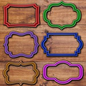 Vintage Frame cookie cutter set