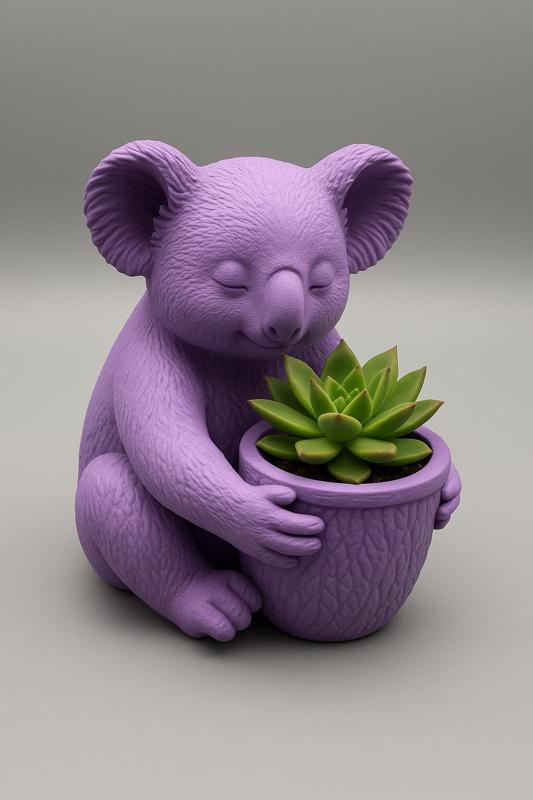 Adorable Koala Succulent Planter – Cute Animal Pot for Desk or Home Décor