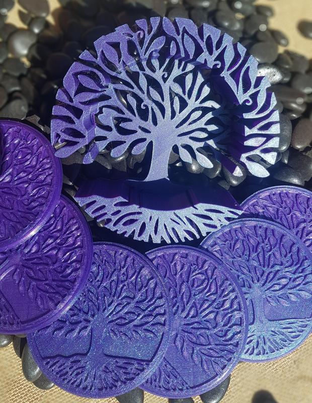 Tree of Life Drink coasters and Caddy