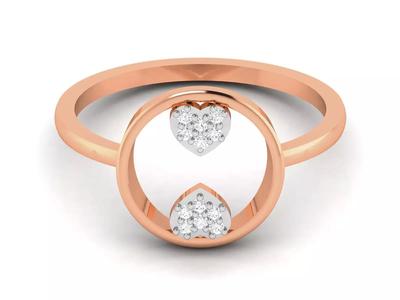 Ultra light wt minimalist Women Ring 3dm renders detail
