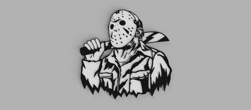 Friday the 13th Jason Voorhees Haloween Wall Chart