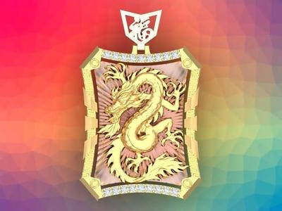 Dragon pendant - Mens pendants - N346