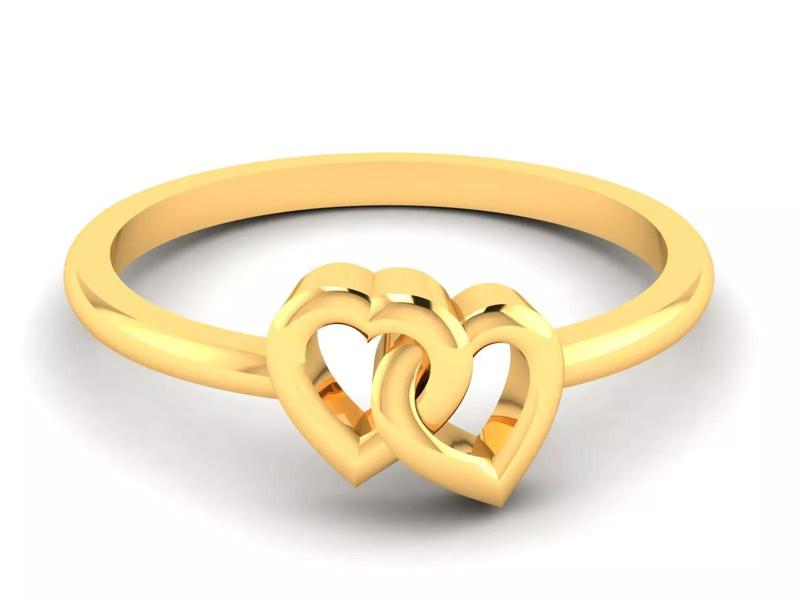 Women Heart Ring 3dm STL OBJ FBX Render Details