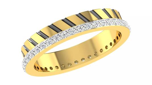 Women Engagement Band Ring 3dm STL OBJ FBX Renders Details