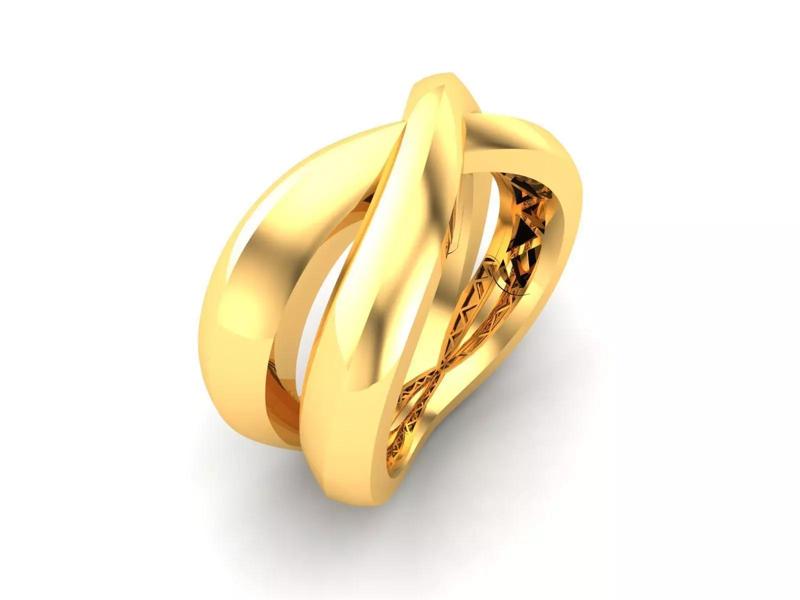 Women Band Ring 3dm render detail