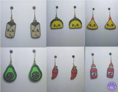 (3mf Included) Spice of Life Bundle – No AMS 6 Designs (Keychains & Earrings)