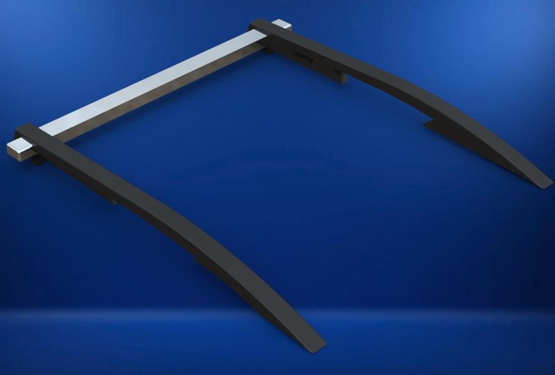 Rack de teto para miniatura Fiat Toro Roma 38 centimetros