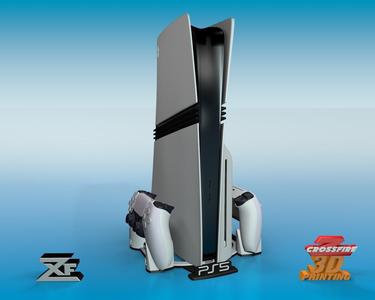 PS5 Pro stand with Dualsense holder