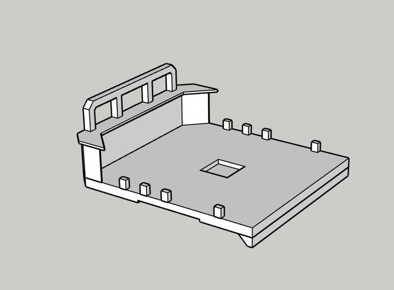 1/64th Scale 1991 F-250 Flat bed with ball hitch cut-out