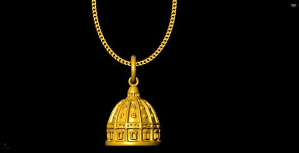 Dome pendant charm