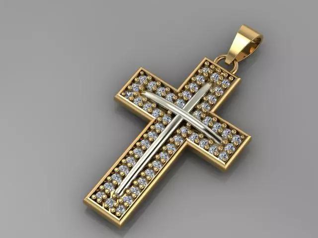 CROSS DIAMOND PENDANT