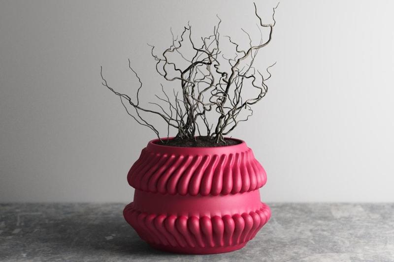 vase pot planter 3d print 876 (1)