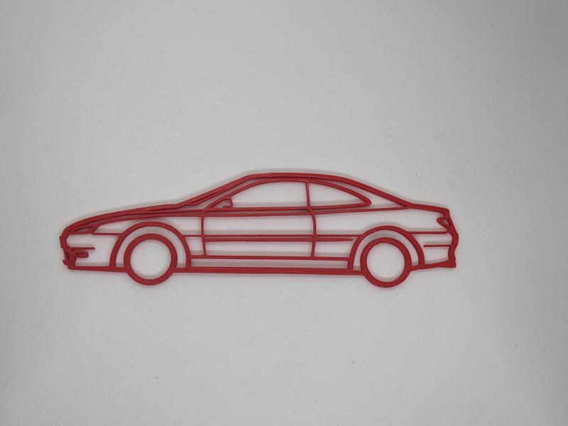 Peugeot 406 coupé design wall decoration