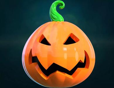 Pumpkin head and pendant