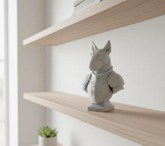 Bull Terrier Knight Bust - Armoured Figure for 3D Printing