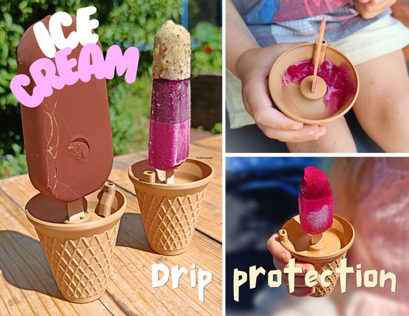 ice cream - drip protection