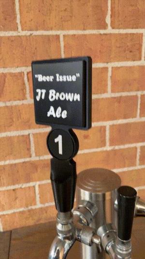 Beer Tap with removal name plate