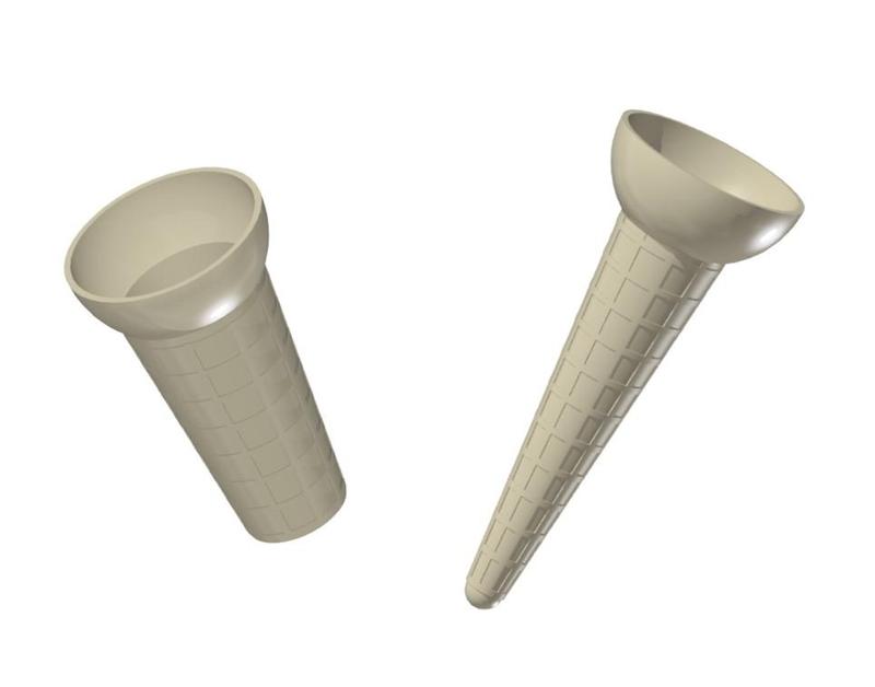 Ice cream cones - beach or sandbox toy