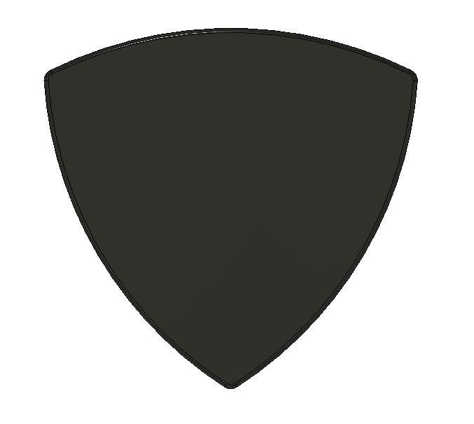 Parametric Tri-Force Guitar Pick 1.5mm