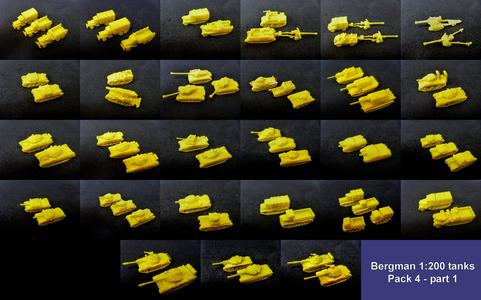 1-200 Tanks and Vehicles Pack 4