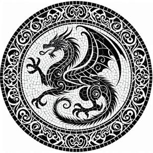 Wall art: Dragon 6 (two colours)