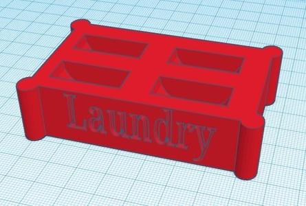 Coin holder for laundry