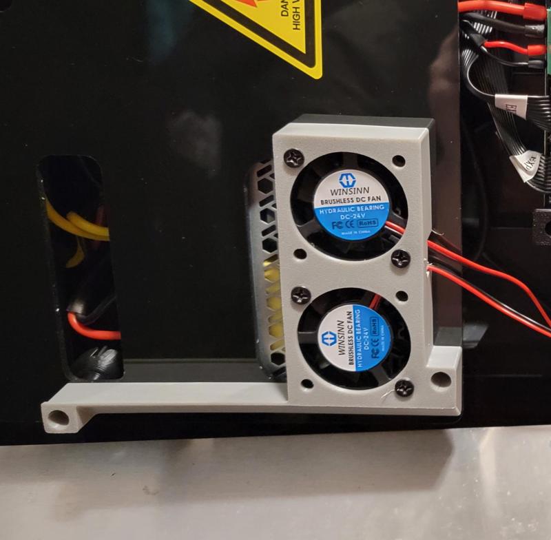 SV08 power supply fan mount
