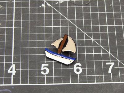 Sail boat Enamel pin