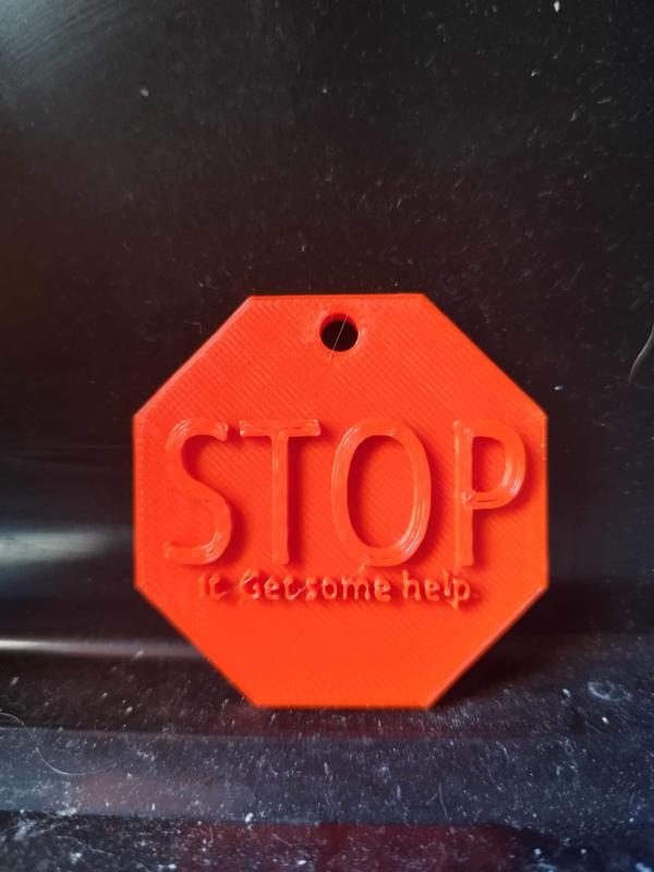 Stop It, Get some Help Keychain