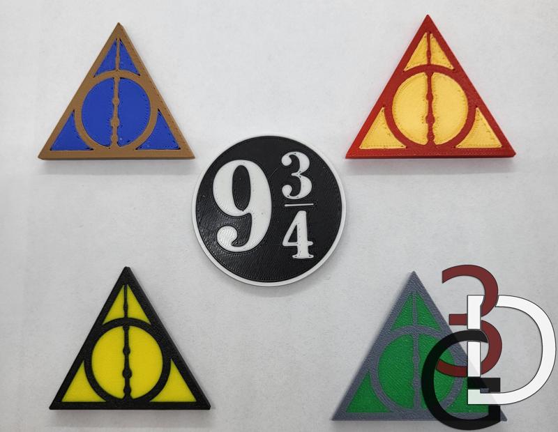 9 3/4 & Deathly Hallows magnets