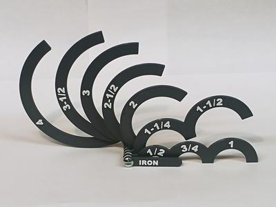 Iron Pipe sizing gauge