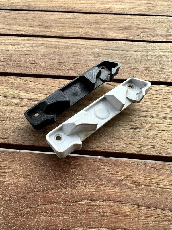 Strike plate lock for Velux roof windows