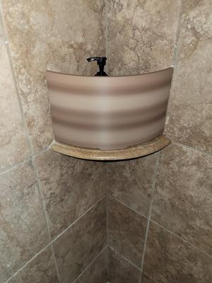 Boxer Blocking Shower Corner Shelf Guard