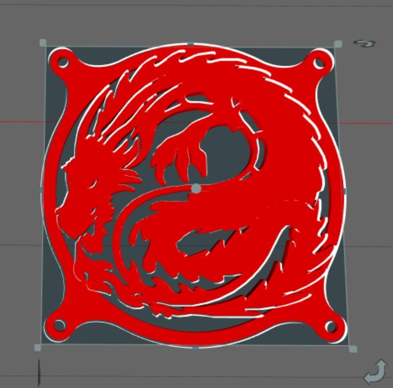 dragon fan grill