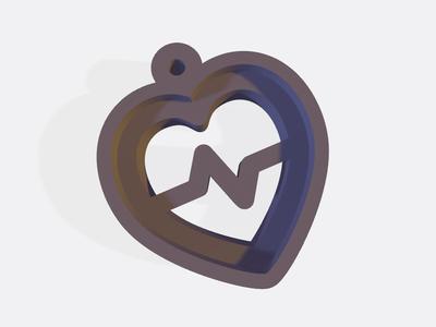 Keychain heart