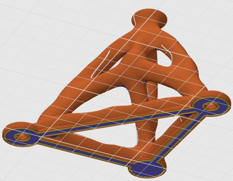 Table Legs for a Desk Shelf (Generative Design) - FDM optimized