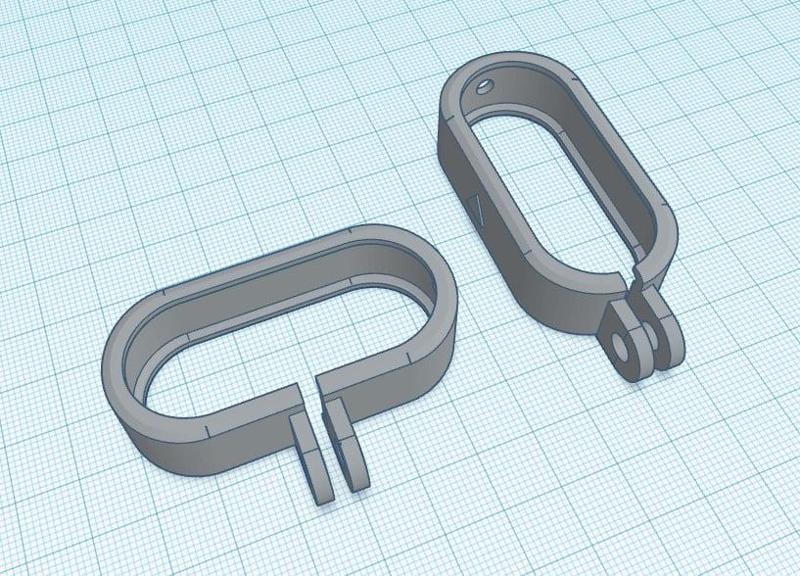 Insta360 Go 2 - GoPro Mount - horizontal and vertical